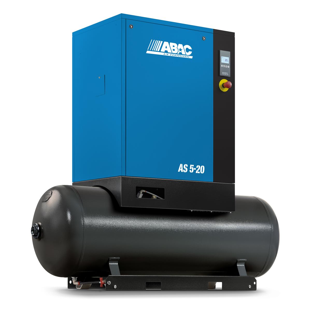 Piston Technology 15HP 131 Gallon Tank Mount w/Dryer 150 PSI Screw Compressor, 46.4 CFM , 208-230-460/3/60, 69 dBA