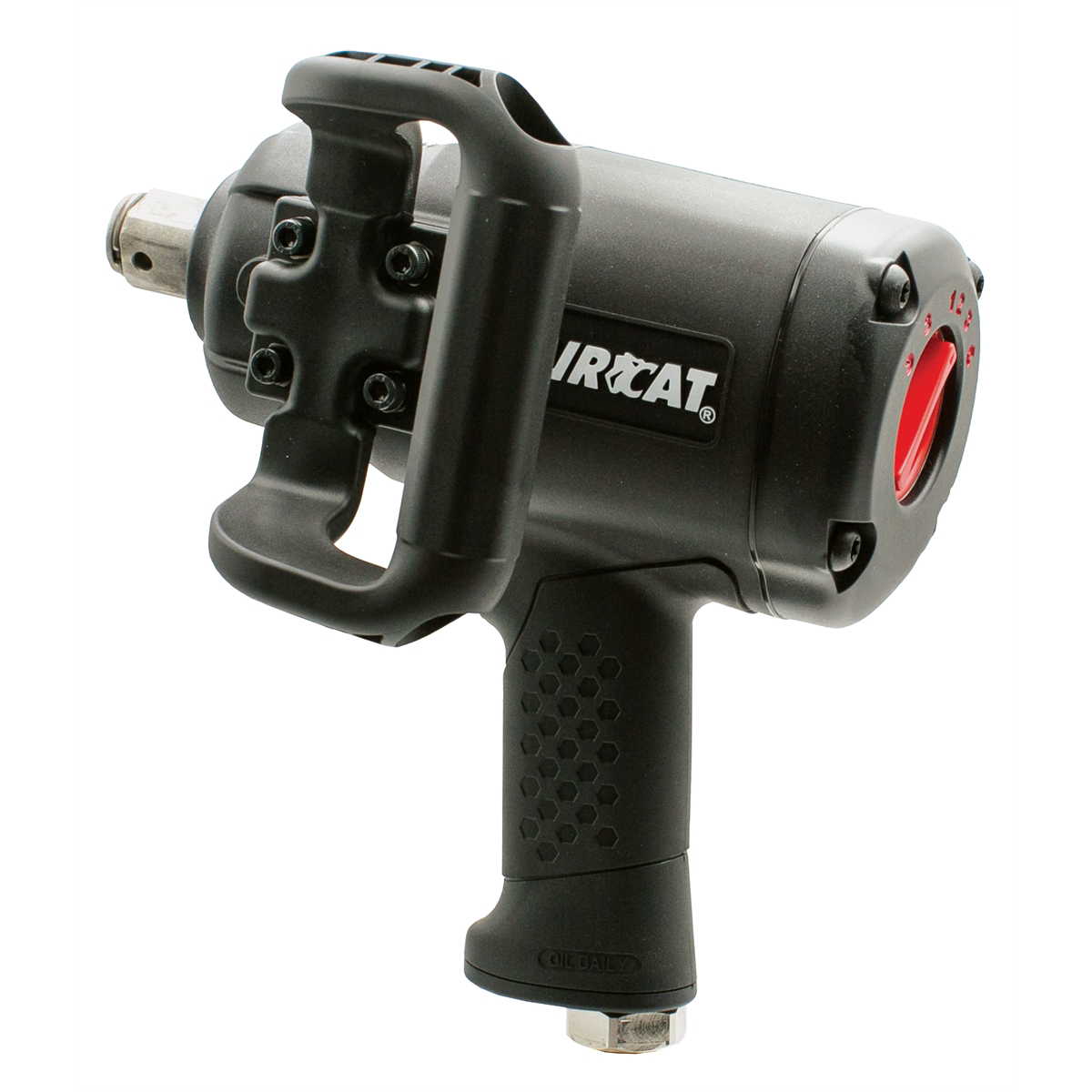 AirCat 1 Inch Low Weight Pistol Impact wrench With 6 Inch Ext. Anvil 2100 ft-lbs