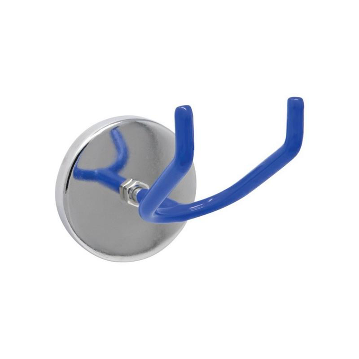 AES Industries 165 Magnetic Single Spray Gun Holder, 6 lb, Vinyl-Coated Prongs, Vertical Metal Surface-Mount