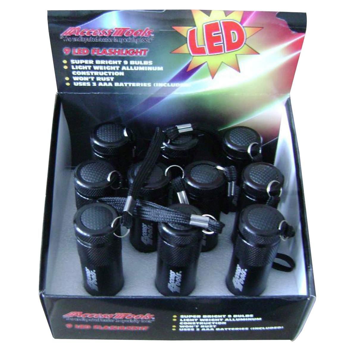 Access Tools 10PK LED Flashlights