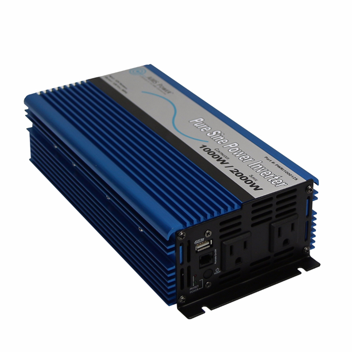 Aims Power 1000 Watt Pure Sine Power Inverter with USB Port and Remote Port