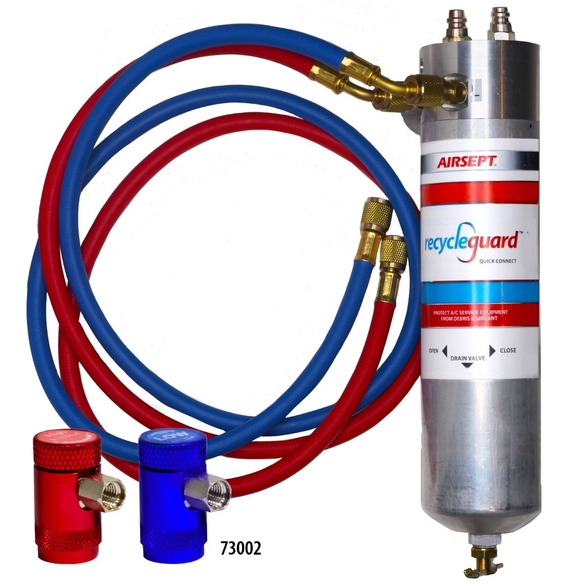Airsept R1234yf Dual Recycle Guard (includes Hoses, Adapters, Couplers)