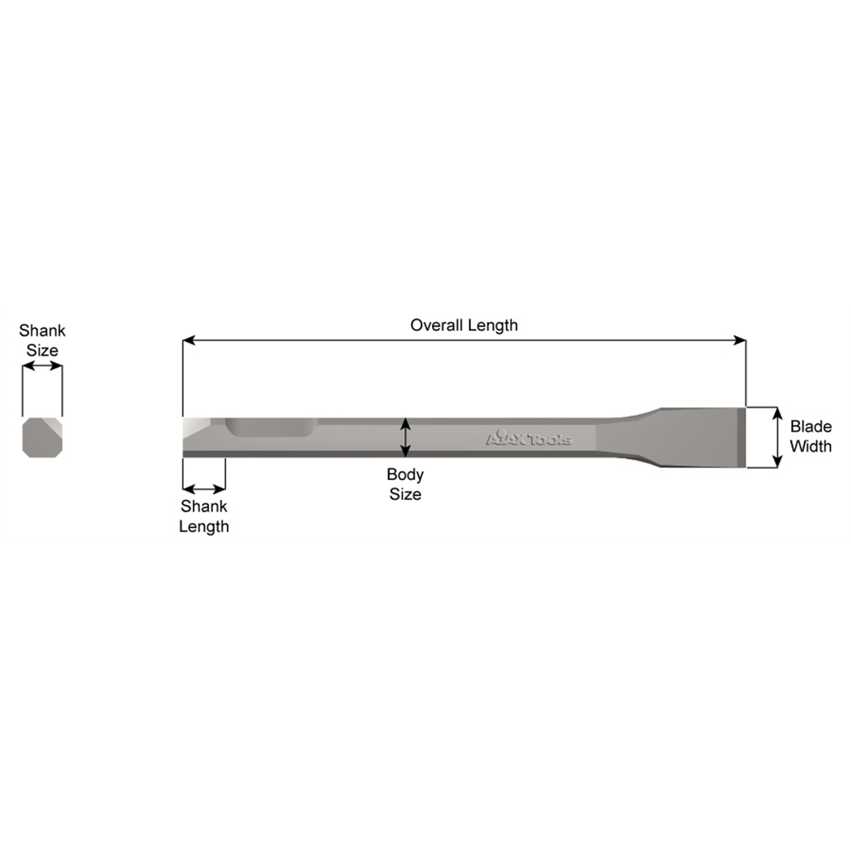 Ajax Tool Works Flat Chisel .050