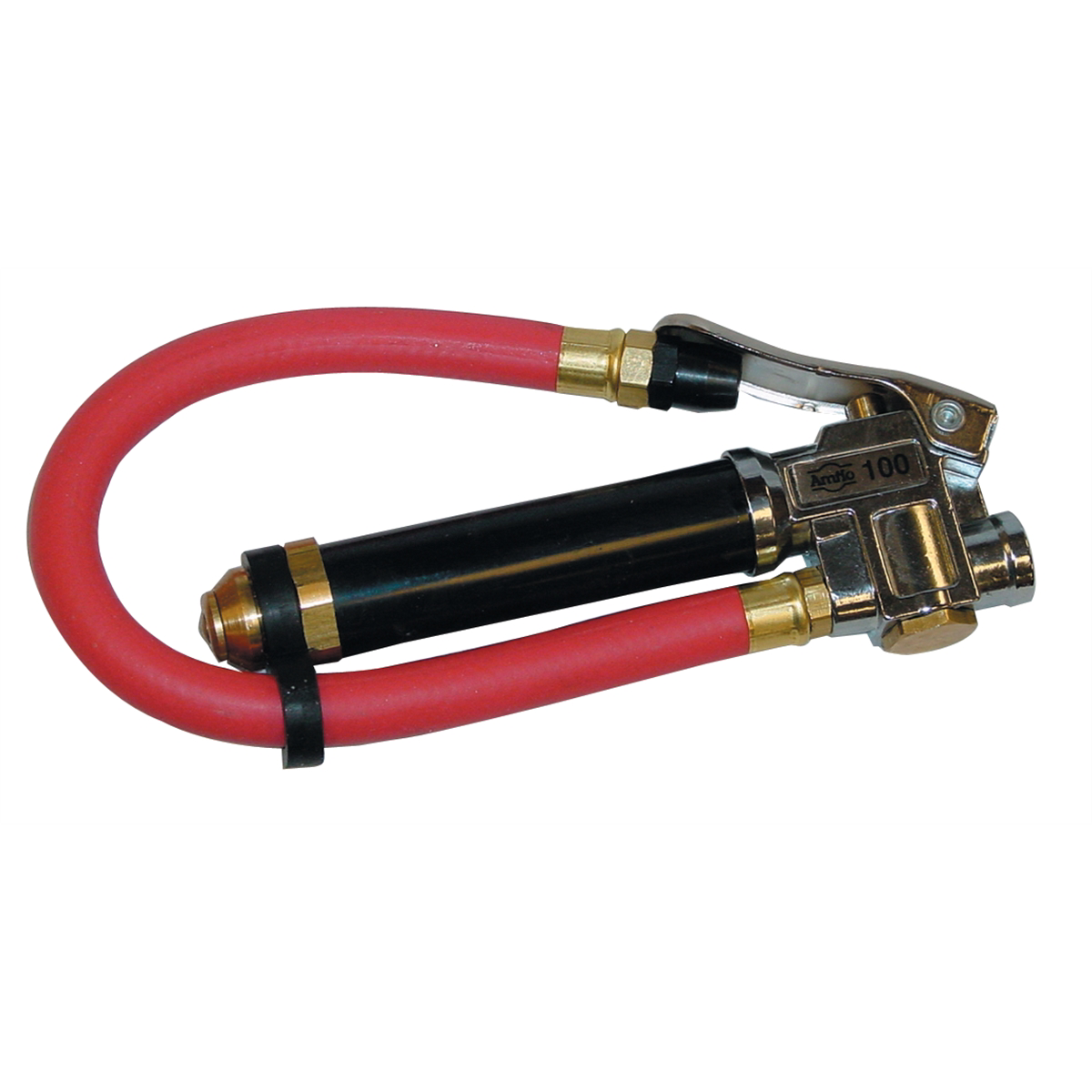 Amflo Bayonet Style Inflator Gauge with Straight-On Tapered Chuck