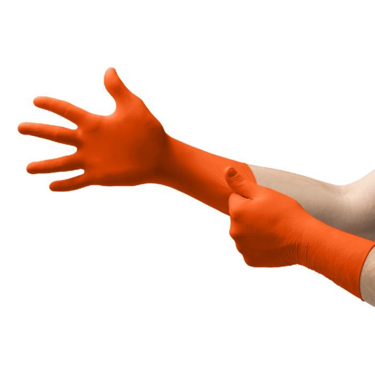 Ansell TOUCHNTUFF 93800 ORANGE 18 MIL CHEMICAL SIZE S TOUCHNTUFF 93800
