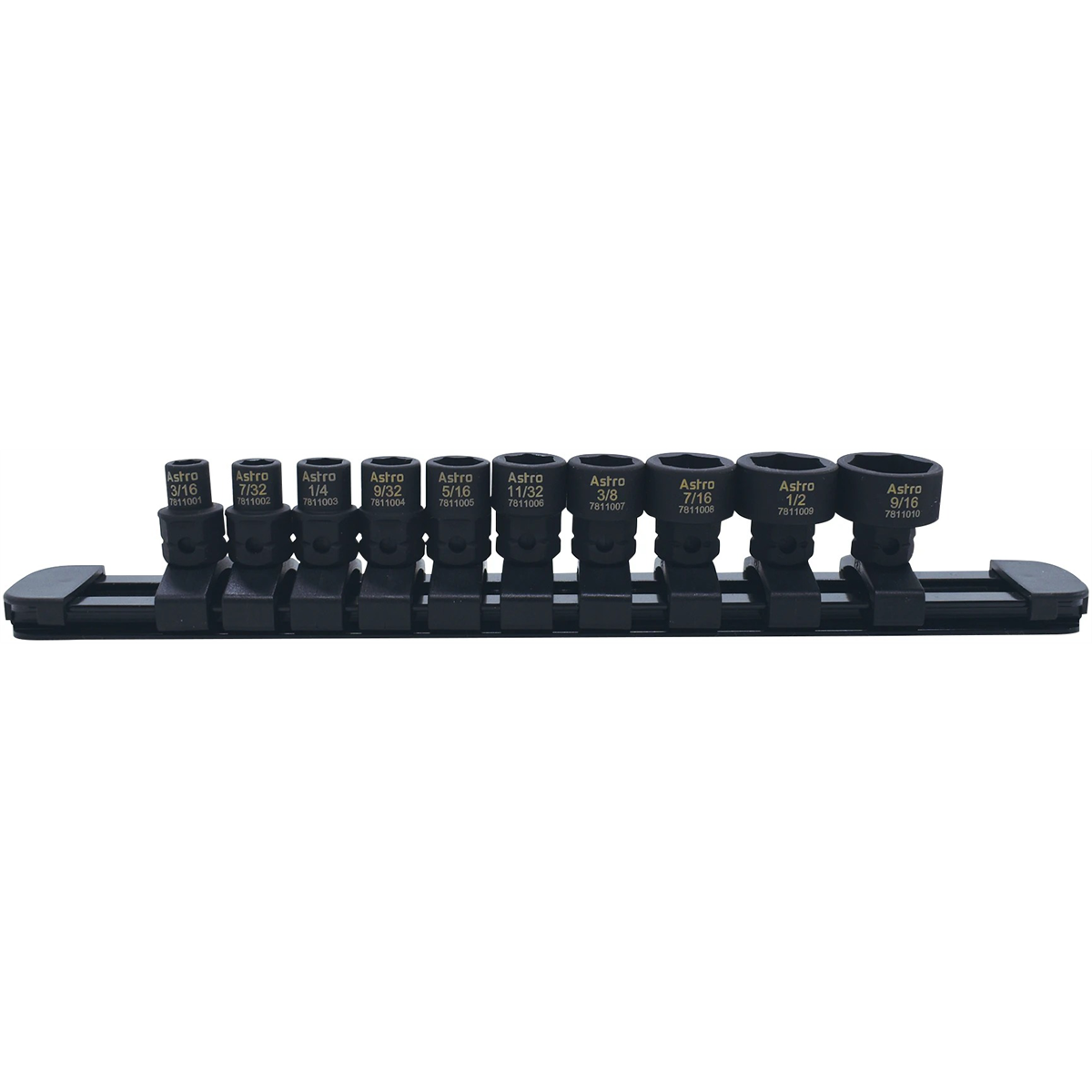 Astro Pneumatic  1/2 Inch 1/4 Inch Drive Low Profile Nano Impact Socket &hyphen; SAE