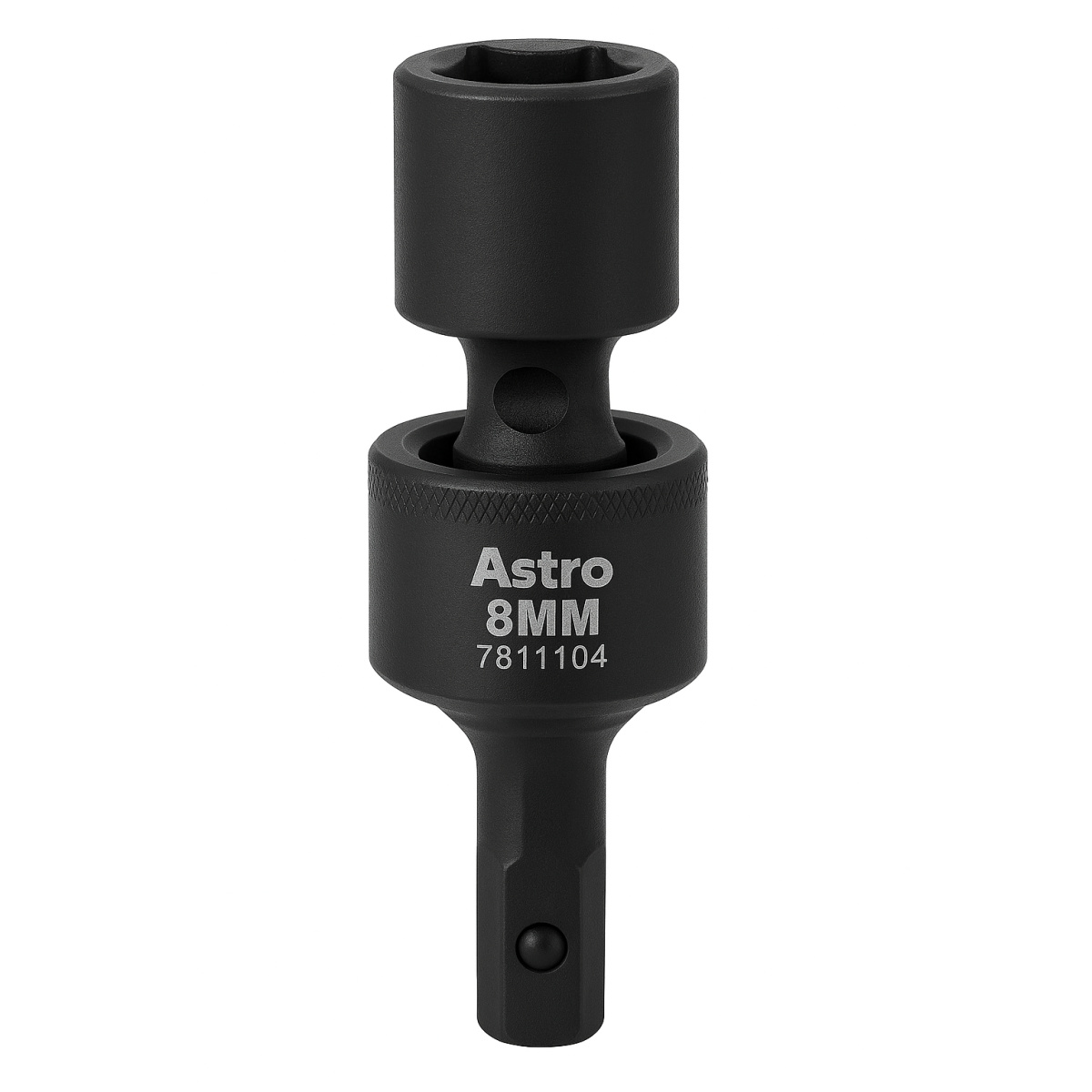 Astro Pneumatic 8mm 1/4 Inch Square and Hex Drive Magnetic Universal 6pt Impact Socket for Impact Wrenches and Driver
