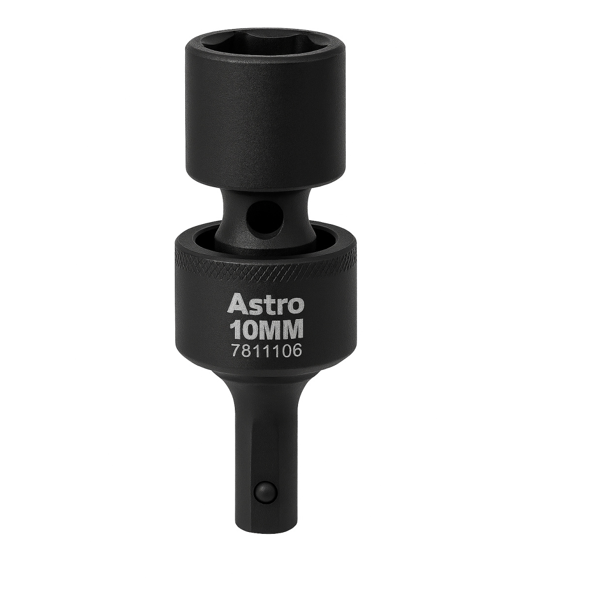 Astro Pneumatic 10mm 1/4 Inch Square and Hex Drive Magnetic Universal 6pt Impact Socket for Impact Wrenches and Driver