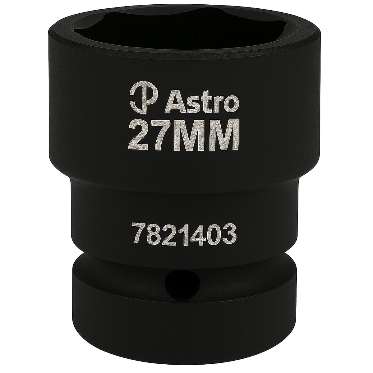 Astro Pneumatic 27mm 1/2 Inch Drive Low Profile Nano Impact Socket