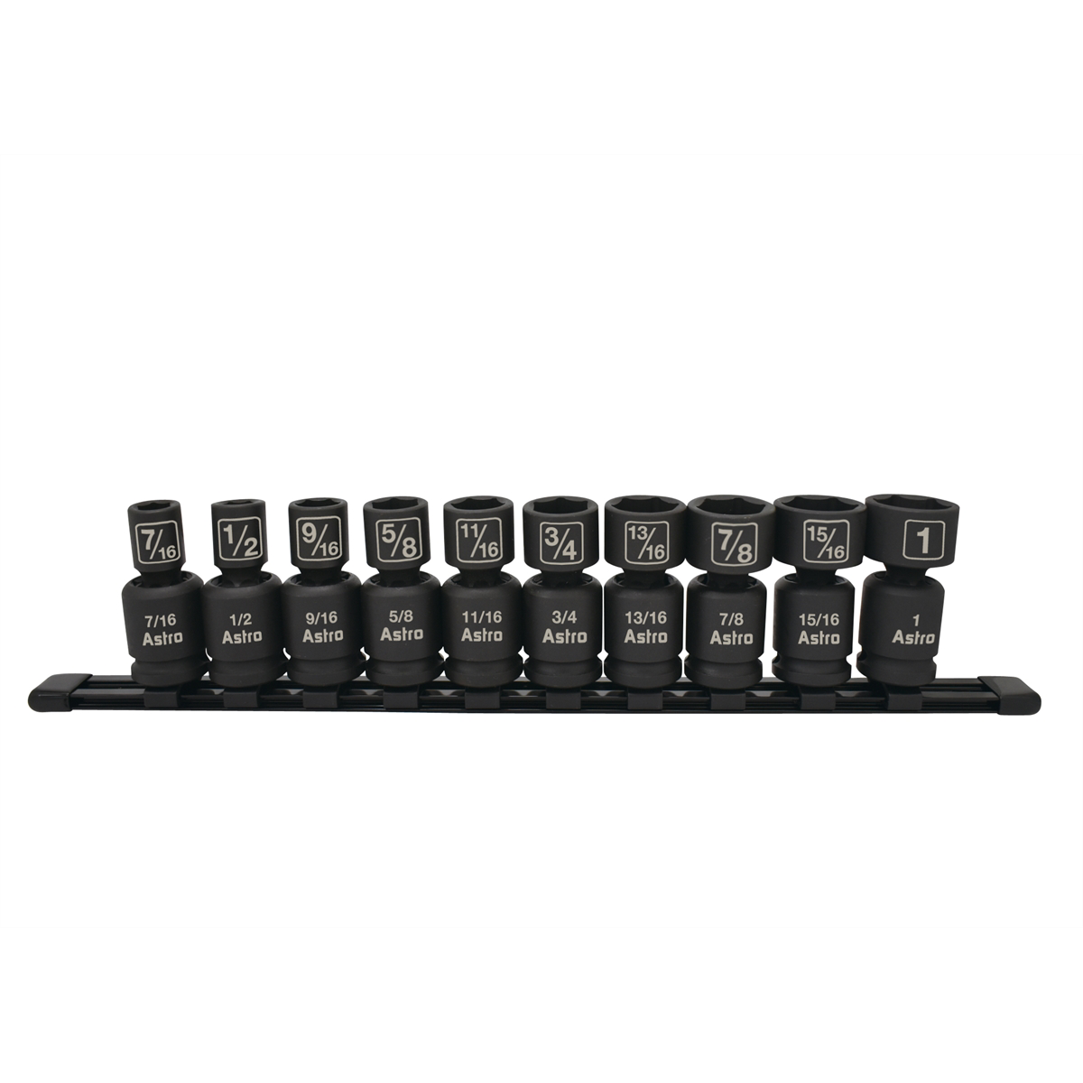Astro Pneumatic 10pc 1/2" Drive Nano Pinless Universal Impact Sock