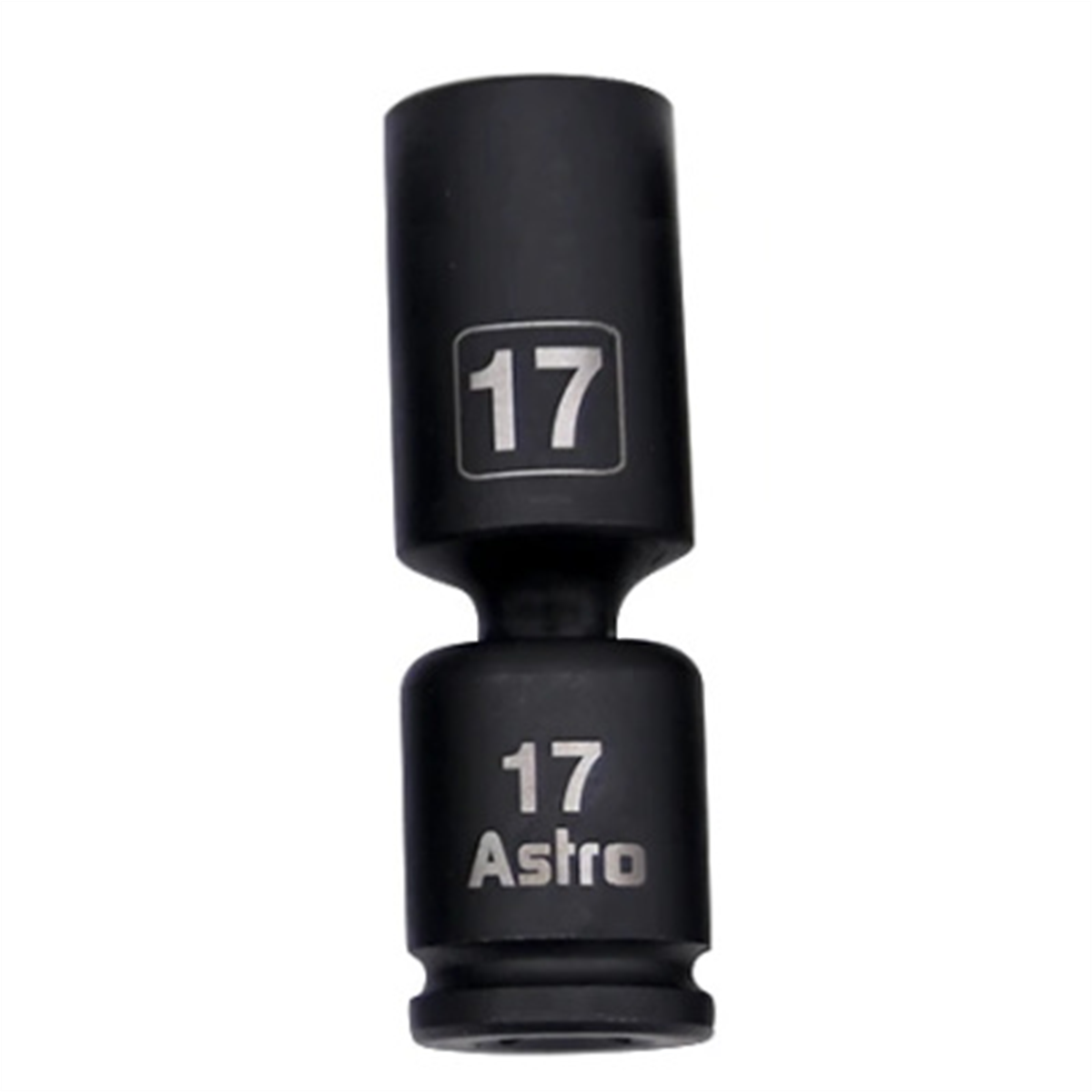 Astro Pneumatic 17MM 3/8 Inch Drive Mid-Length Pinless Universal Impact Socket - Metric