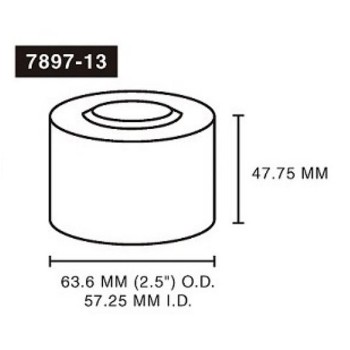 Astro Pneumatic 1-1/16" ID x 2-1/2" OD x 2" L Adapter