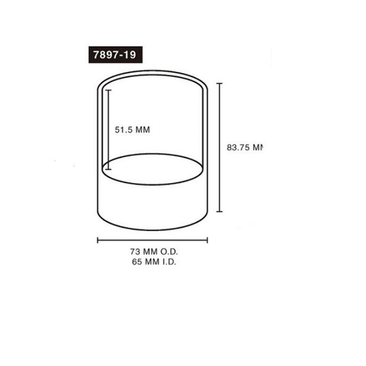 Astro Pneumatic 1-1/16" ID x 2-7/8" OD x 3-7/16" L Adapter