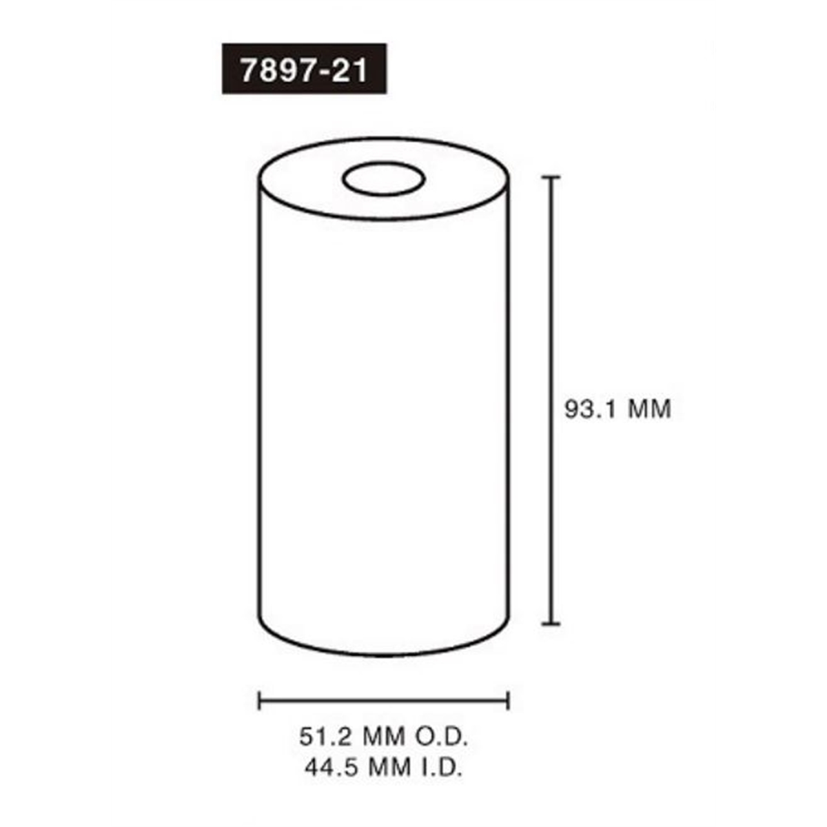 Astro Pneumatic 1-3/4" ID x 2" OD x 3-3/4" L Adapter
