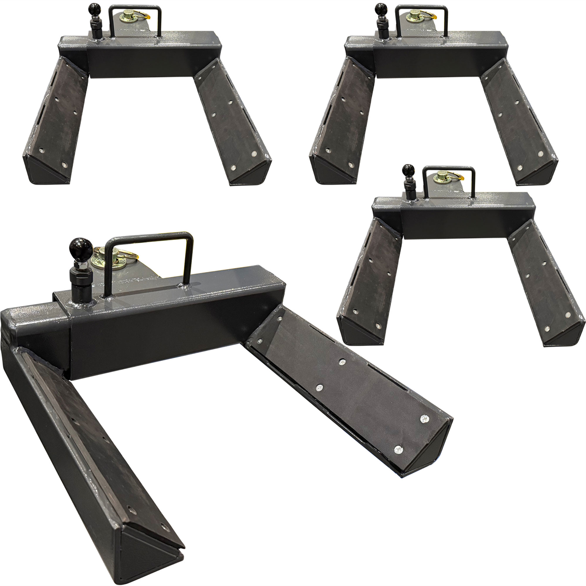 Atlas Automotive Equipment Fork Adapter Set For 2-post Lifts, Adjustable Width (set Of 4)