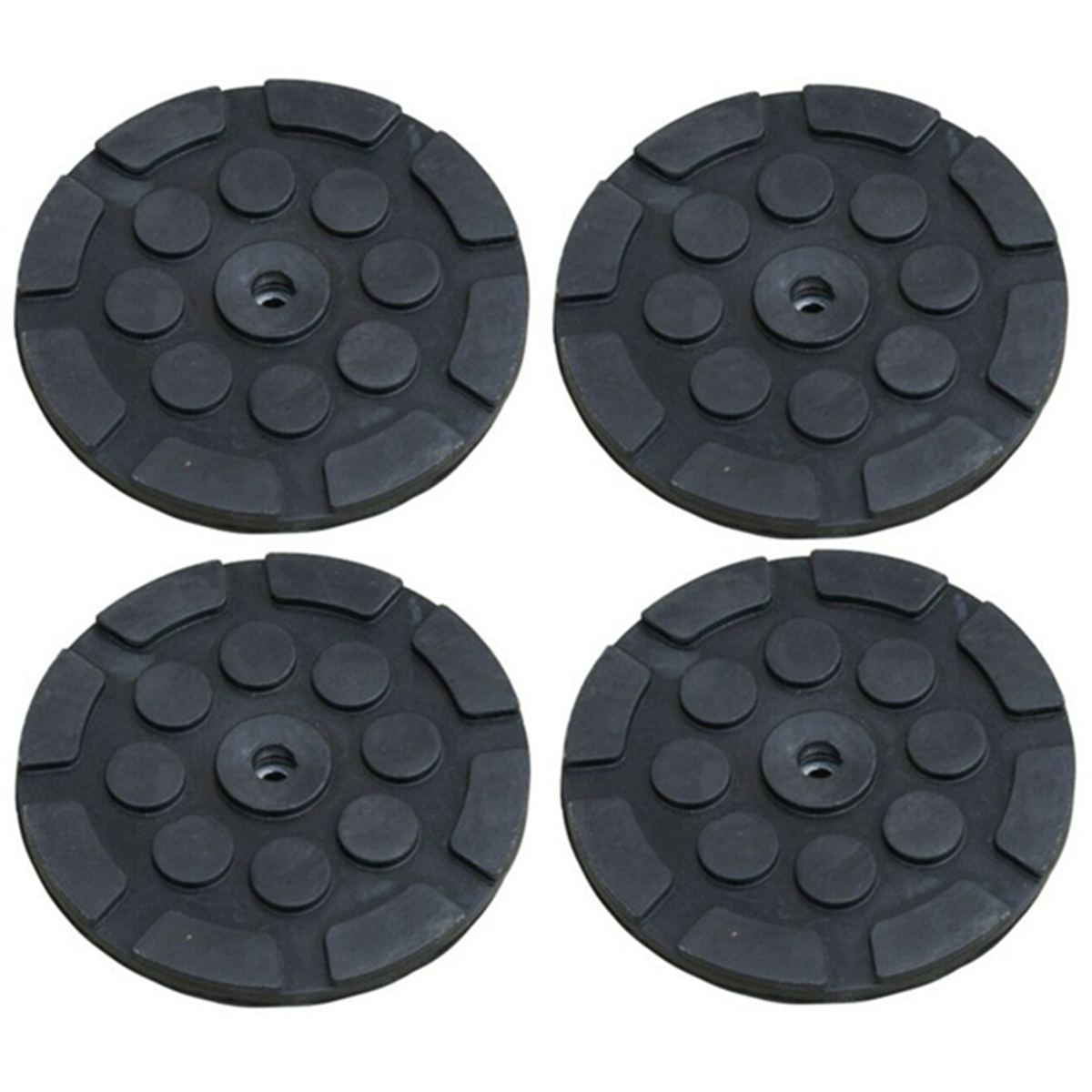 Atlas Auto Equipment Set of Replacement Round Rubber Lift Pads (4 PCS)