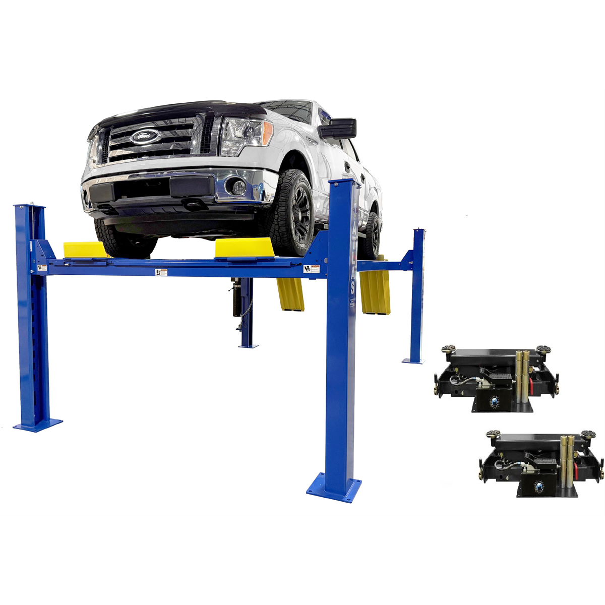 Atlas Automotive Equipment 14000 Lb. Extra Long 4-post Lift And Rj8 Combo