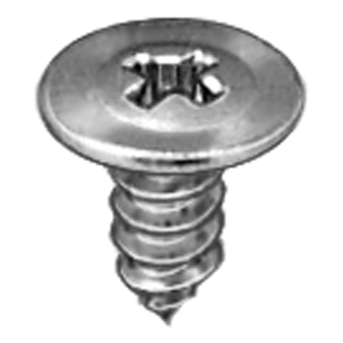 Auveco #8 X 3/8 Phillips Oval Washer Hd T.s. - Zinc