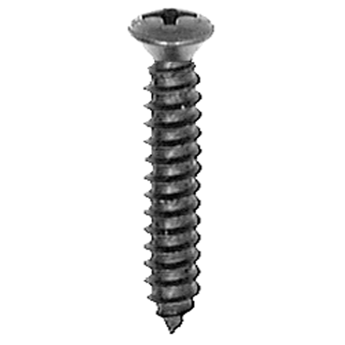 Auveco #10 X 1 W/ #8hd Phil Oval Hd T.s. - Black Oxide