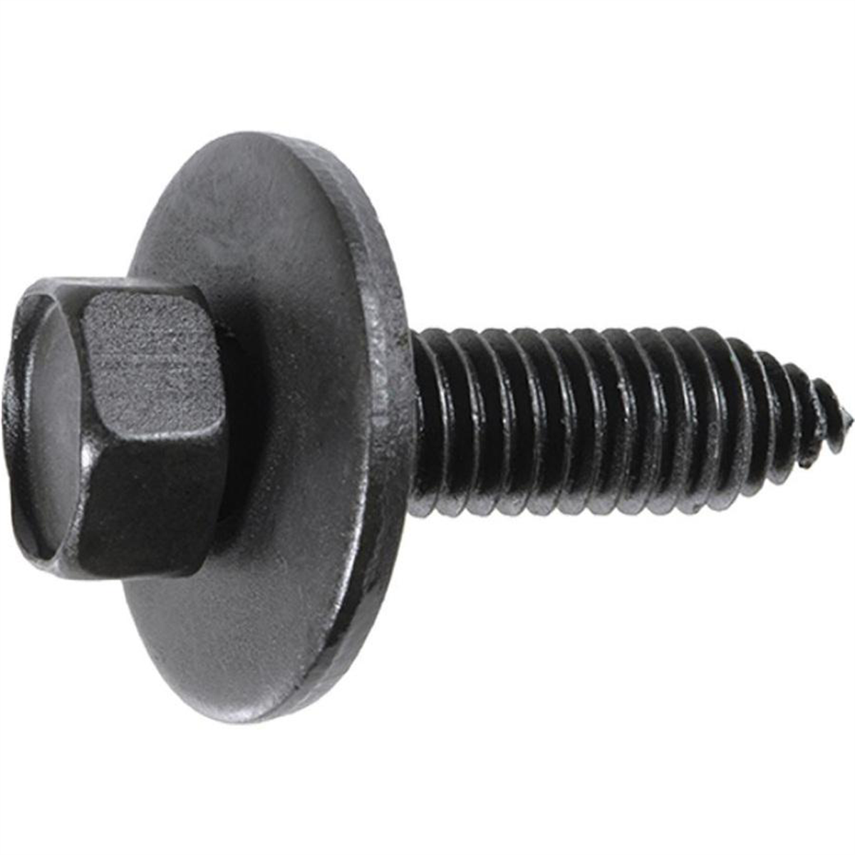 AUVECO 11110 Hex Head Sems CA Point Body Bolt, 3/8 in - 16 TPI x 1-3/8 in L x 9/16 in Across Flats, Phosphate