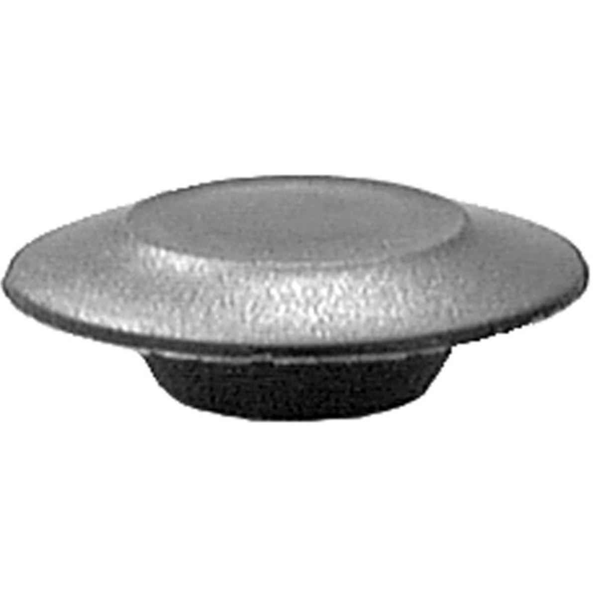 Auveco 11746 Flush Sheet Metal Hole Plug, 7/8 In Dia Head X 1/2 In Hole, Polyethylene, Black