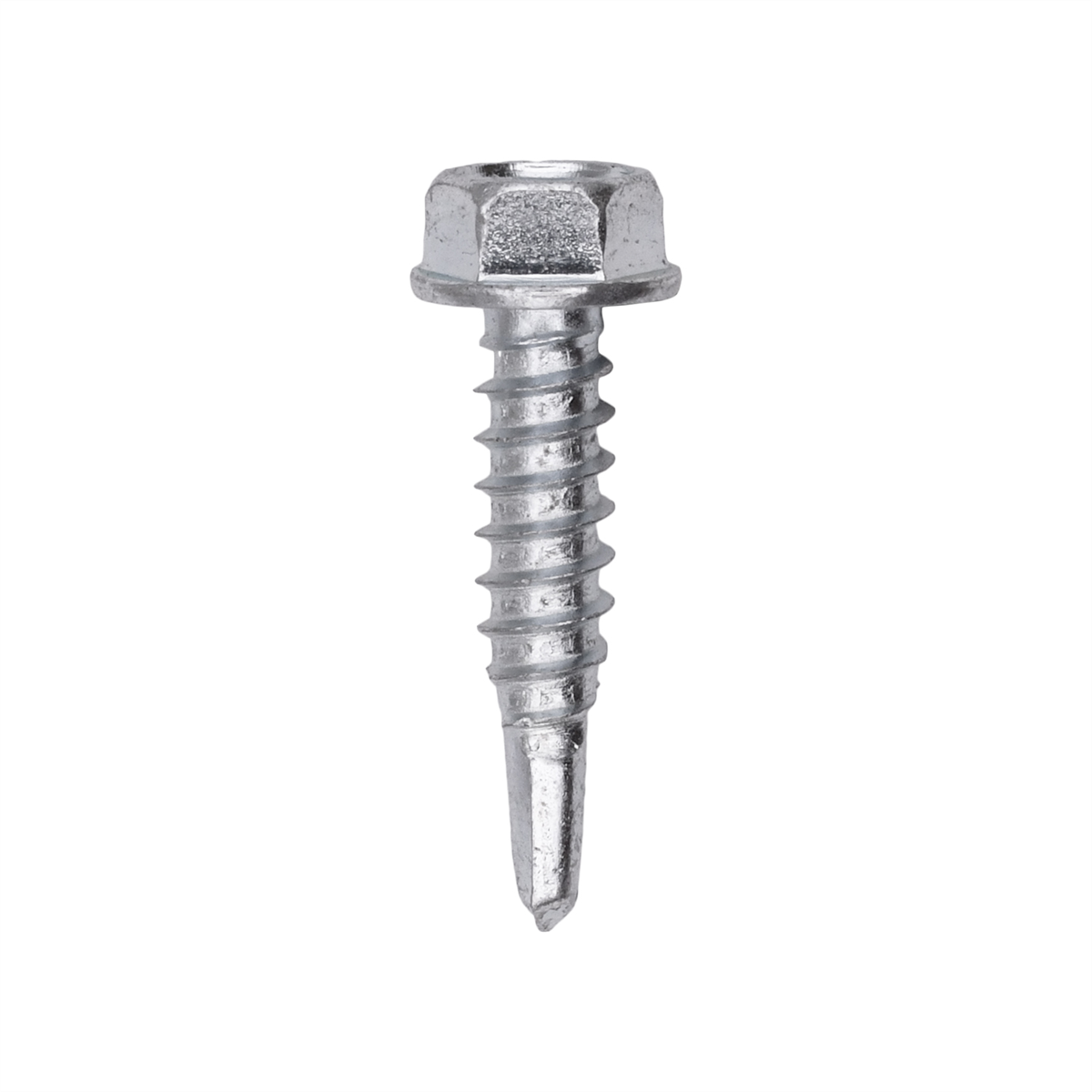 Auveco #12 X 1 Ind Hex Wa Hd #3 Super Teks - Zinc