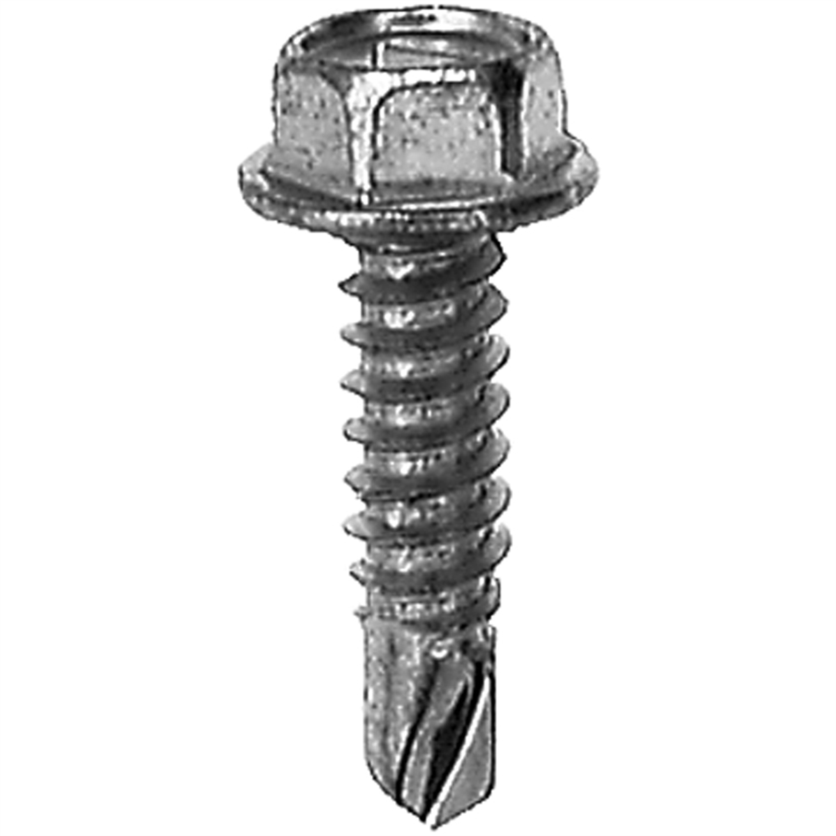 Auveco #14 X 1 Ind Hex Wa Hd #3 Super Teks - Zinc