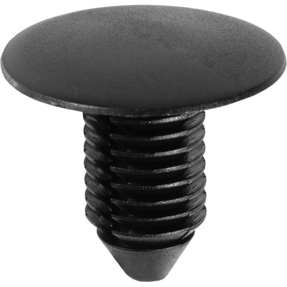 Auveco 12137 Single Head Radiator Apron Panel Retainer, 1 In Dia Bottom Head, Nylon, Black