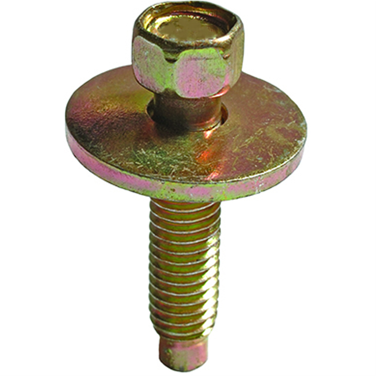 Auveco M6-1.0 X 28mm Ind Hex. Wash Hd Sems W/dog - Zinc