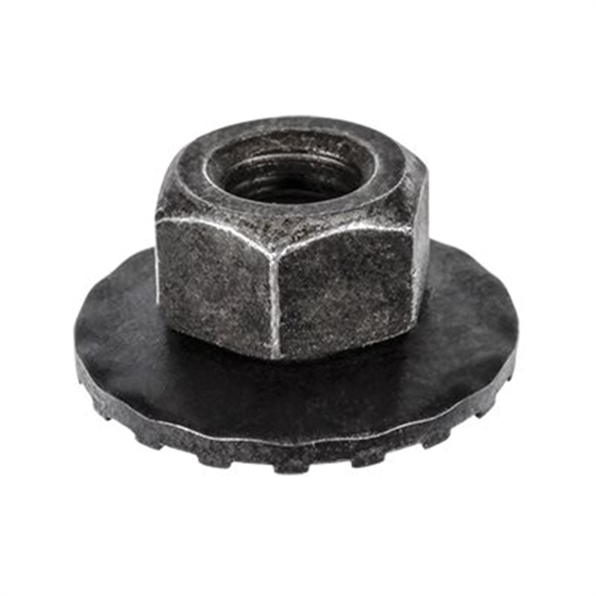 AUVECO 12596 Type A Toothed Free Spinning Washer Nut, M6 x 1 mm x 9.5 ...