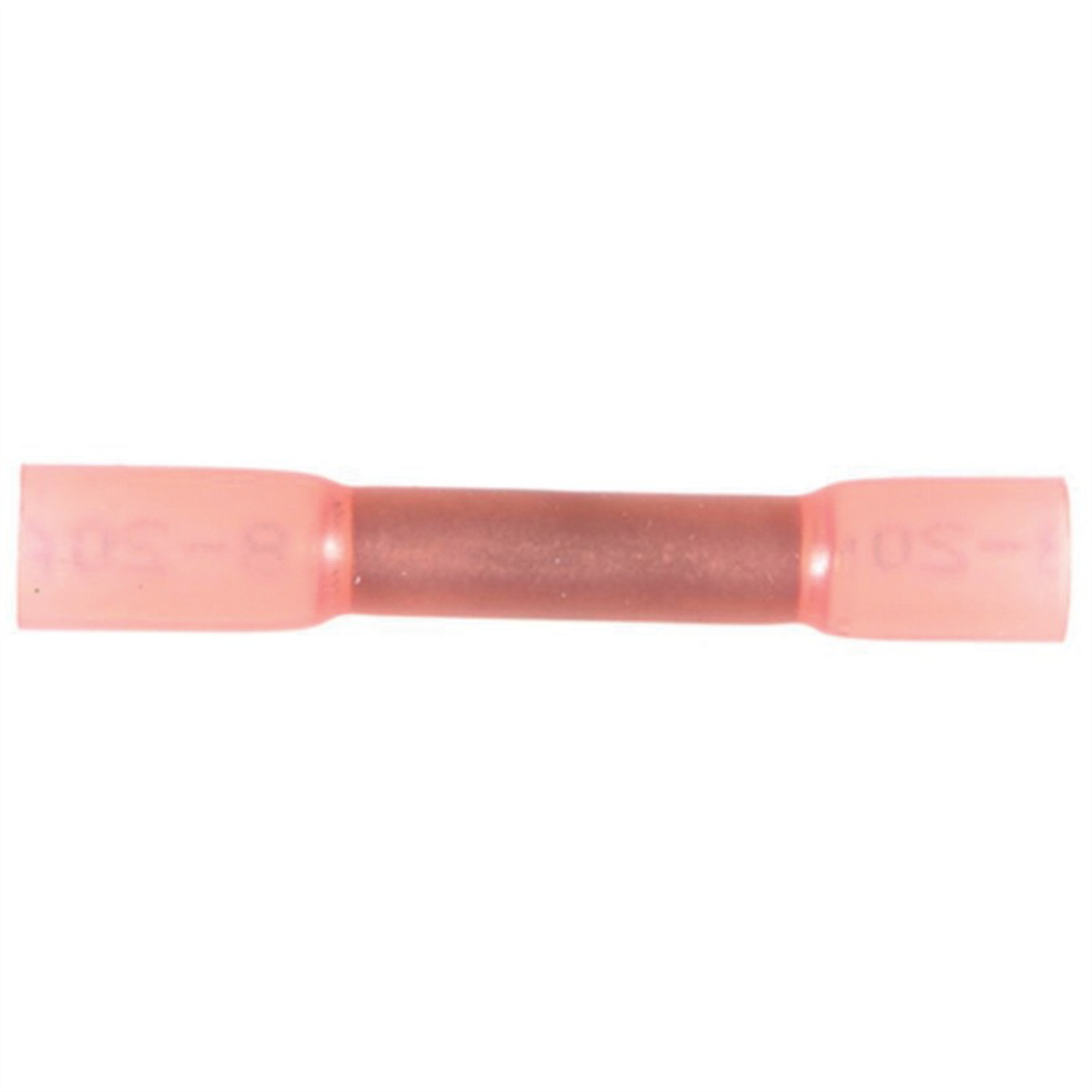 Auveco 13659 Krimp And Seal Insulation Butt Connector, Polyolefin, Red