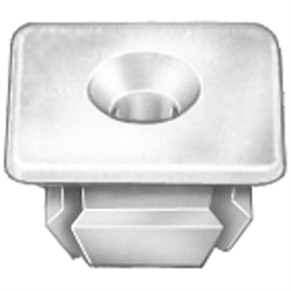 Auveco Nylon Grille Nut #8 Or #10 Screw Size 1/2 Head