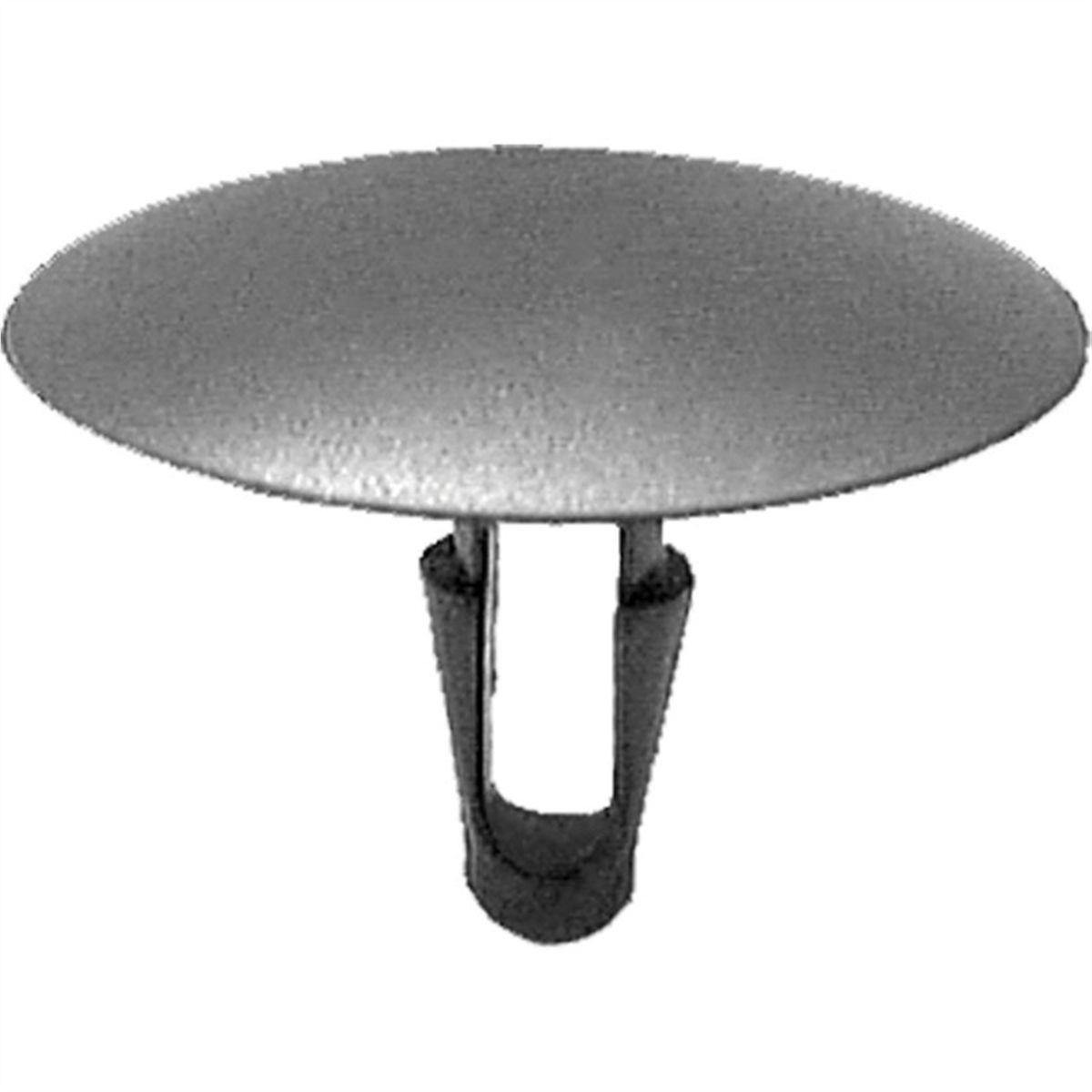 AUVECO 14738 Single Head Type 6 Retaining Clip, 30 mm Dia Bottom Head, Nylon, Black