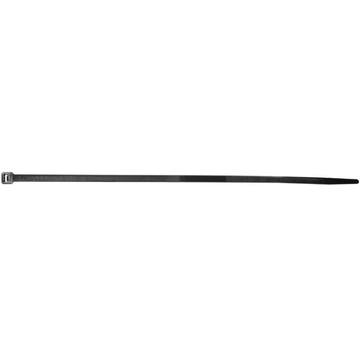 Auveco 15148 Cable Tie, 14 In L X 5/16 In W, 120 Lb Load, Nylon, Black
