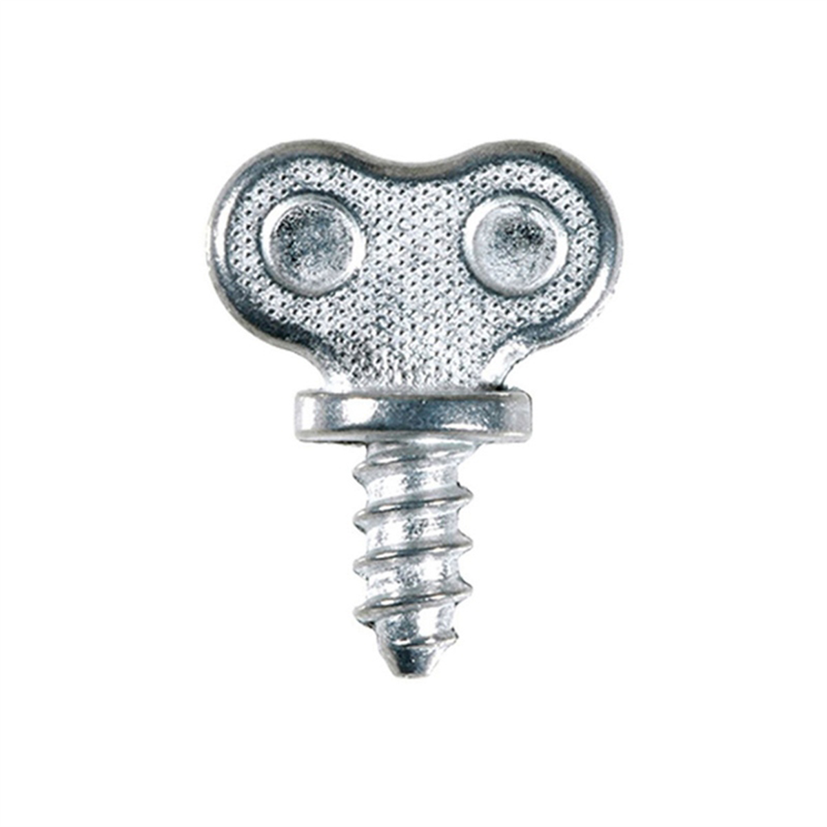 Auveco 15170 Thumb Head A/ab Point Dealer License Plate Screw, #14 Screw X 1/2 In L X 1-1/8 In Oal, Die Cast Zinc