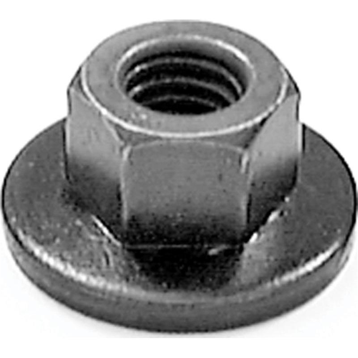 Auveco 15329 Type B Free Spinning Washer Nut, M6 X 1 Mm Screw X 9 Mm H X 10 Mm Across Flats X 18 Mm Od, Phosphate