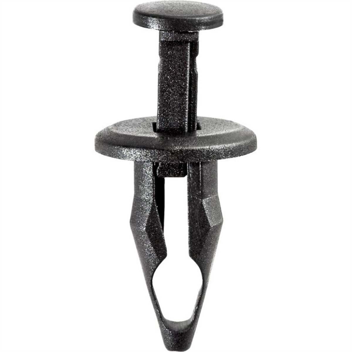 Auveco 16622 Push-type With Closed End Front Bumper Fascia Retainer, 18 Mm Dia Head X 23 Mm L Stem, Nylon, Black