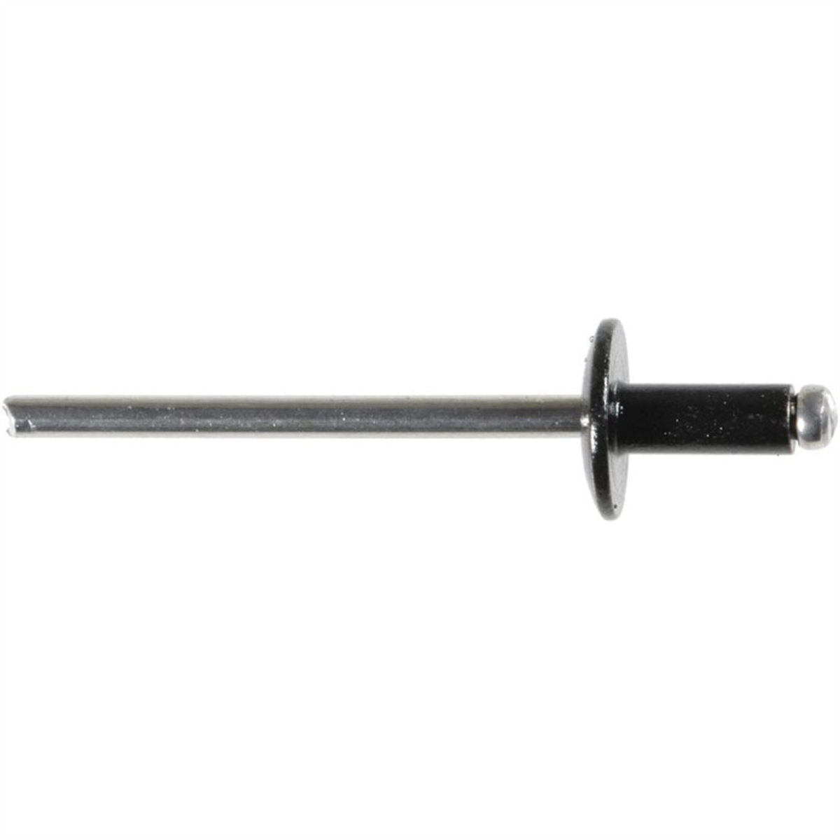 Auveco 16834 Windshield Blind Rivet, 1/8 In Dia X 1/8 To 3/16 In Grip Range, Aluminum Rivet/mandrel, Black