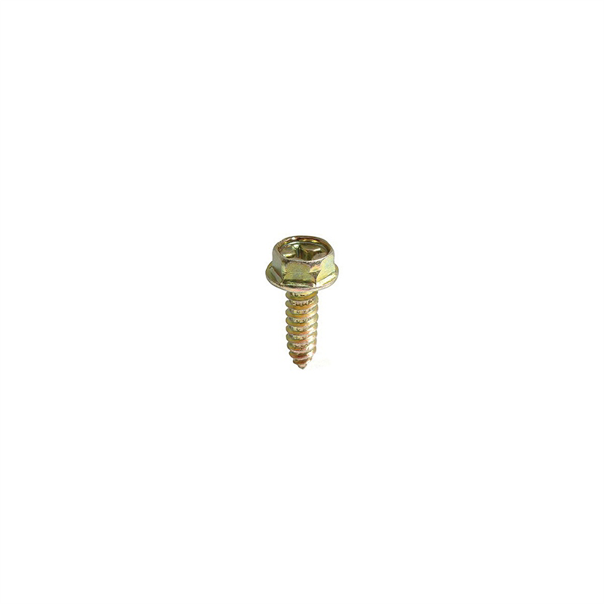 Auveco 16960 Phillips Hex Washer Head A/ab Point License Plate Tapping Screw, M6 X 1.81 Mm Screw X 20 Mm L