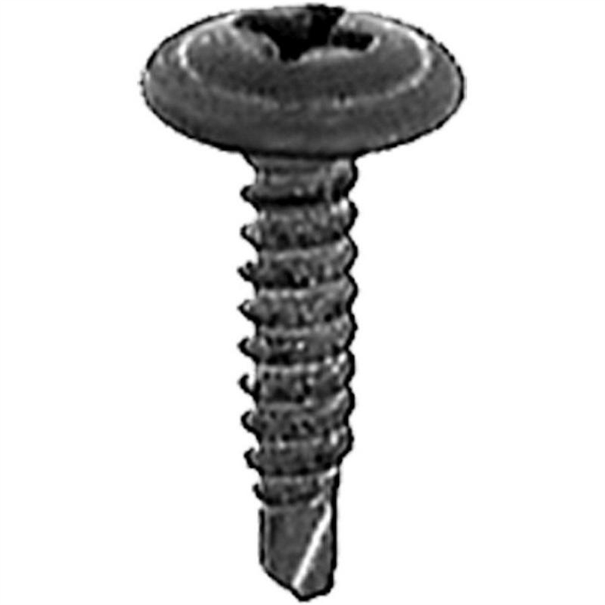 AUVECO 17650 Phillips Round Washer Head Teks Point Tapping Screw, #8 ...