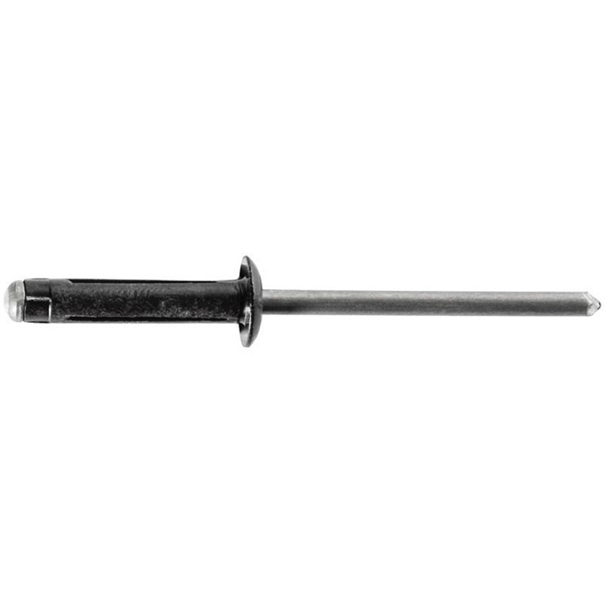 AUVECO 18461 Split-Type Rivet, 5/32 in Dia x 3/64 to 1/4 in Grip Range, Aluminum, Black