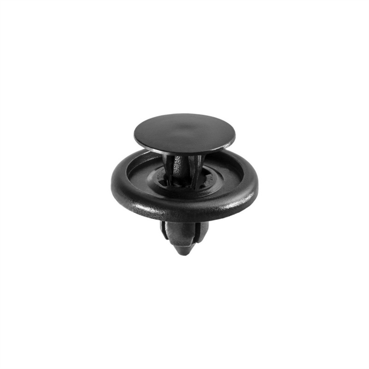 AUVECO 18888 Push-Type with Drive Pin Front Fender Liner Retainer, 20 mm Dia Head x 8 mm L Stem, Nylon, Black