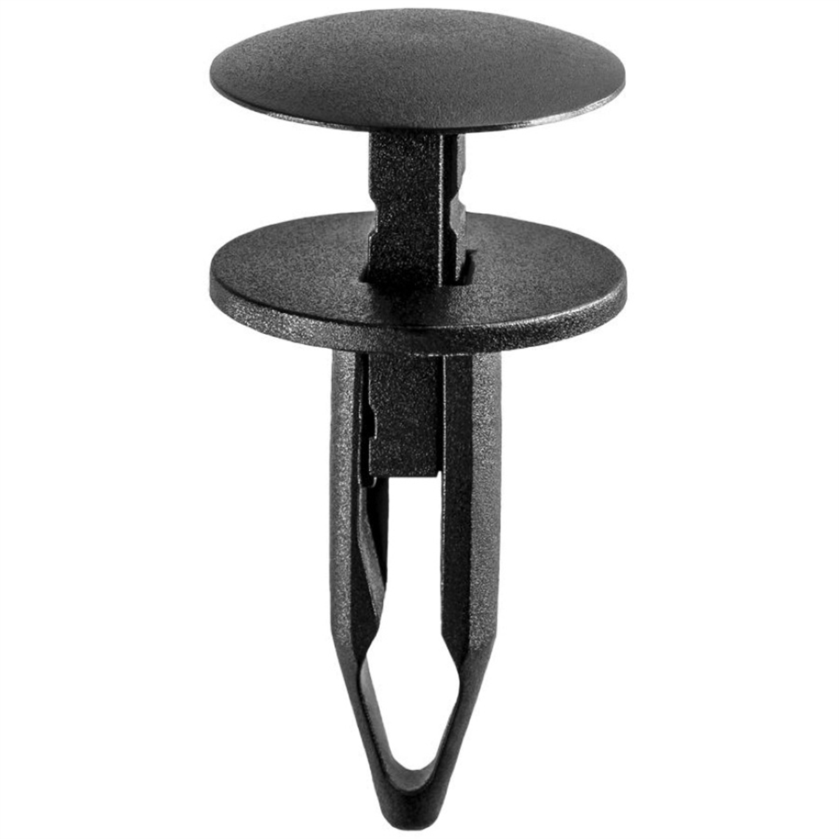 AUVECO 18896 Push-Type with Closed End Bumper Fascia Retainer, 20 mm Dia Head x 28 mm L Stem, Nylon, Black