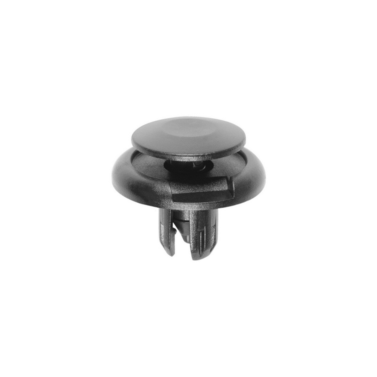 AUVECO 19239 Push-Type with Drive Pin Front Fender and Bumper Support Retainer, 20 mm Dia Head, Nylon, Black