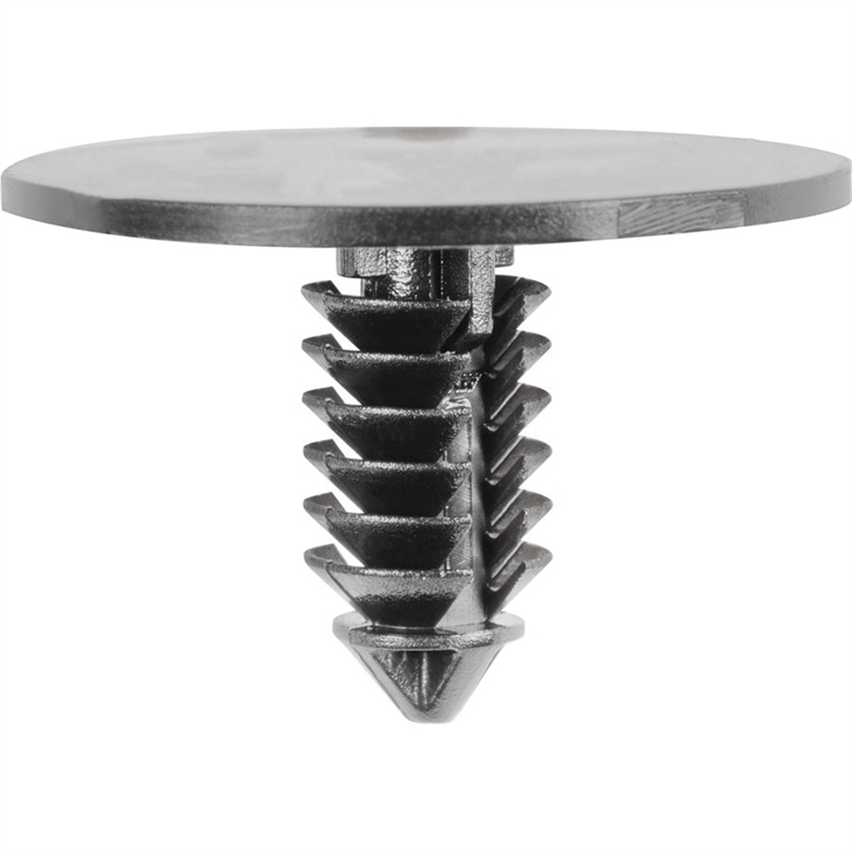 Auveco 19541 Single Head Type 1 Hood Insulation Retainer, 1 In Dia Bottom Head, Nylon, Black