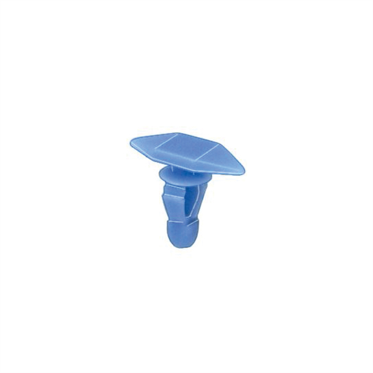 Auveco 19684 Double Head Type 3 Weatherstrip Retainer, (7 X 16 Mm Dia Bottom) Head X 6 Mm Dia Stem, Nylon, Blue