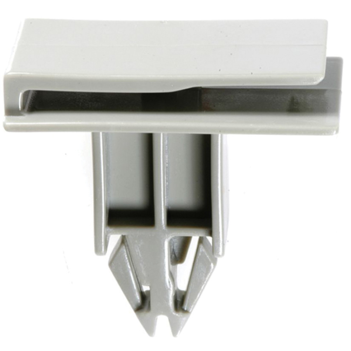 Auveco 19821 Rocker Panel Molding Clip, (11/16 X 1-1/2 In Top X 7/8 X 1-9/16 In Bottom) Head, Nylon, Gray