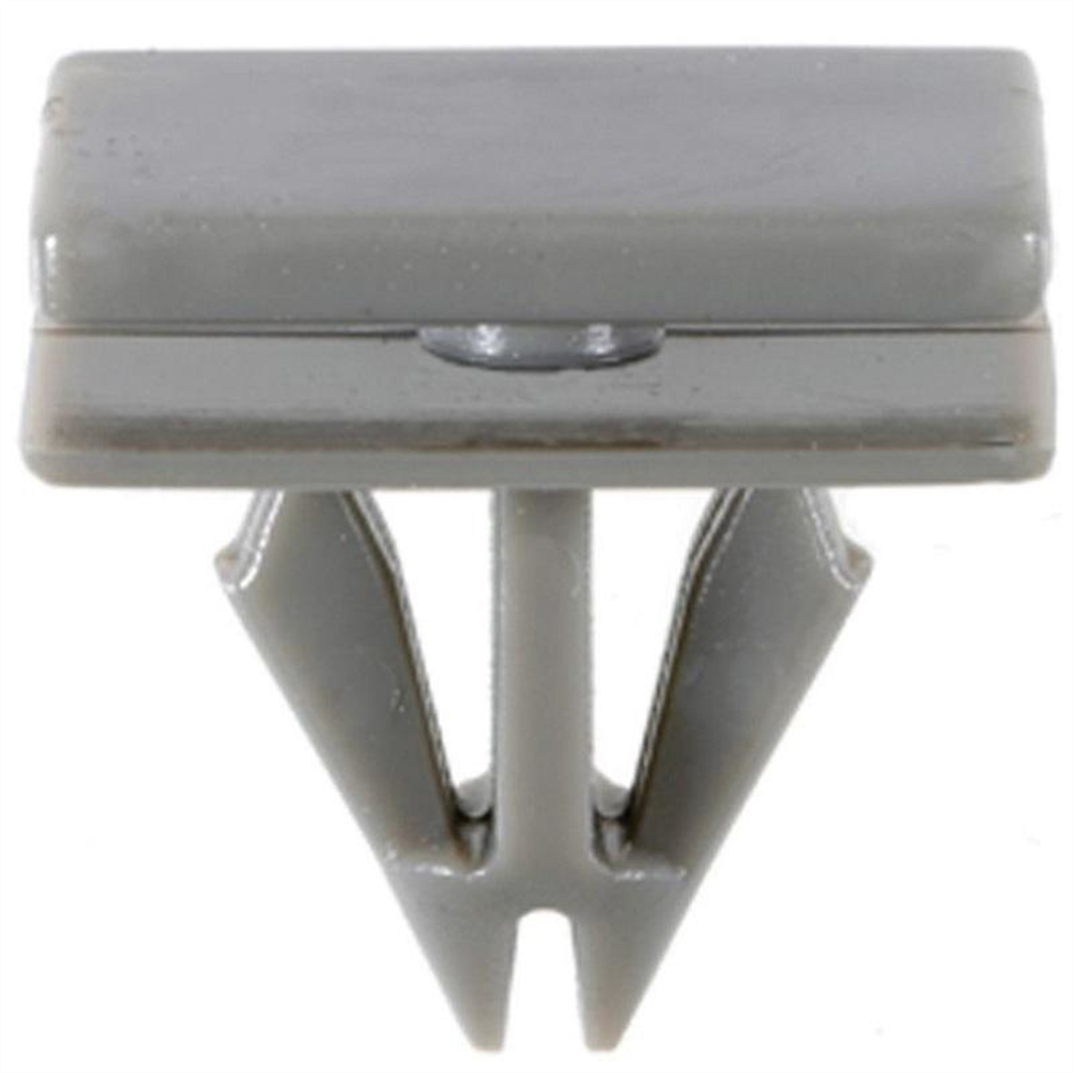 AUVECO 19822 Rocker Panel Molding Clip, (9/16 x 3/4 in Top x 5/8 x 3/4 in Bottom) Head, Nylon, Gray