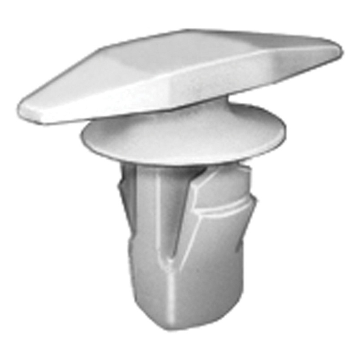 Auveco 19850 Double Head Type 3 Weatherstrip Retainer, (5 X 15 Mm Dia Bottom) Head, Nylon, Natural