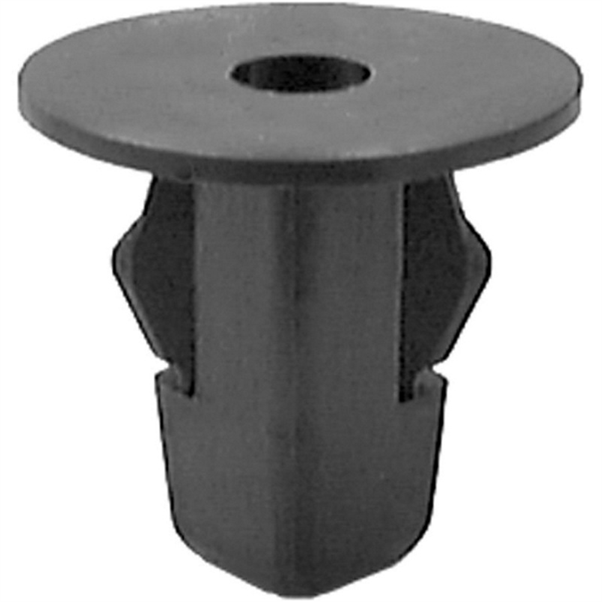 AUVECO 20440 Hood and Fender Screw Grommet, M5.5 Screw x 20 mm Dia Head x 18 mm L Stem x 9 mm Hole, Nylon, Black